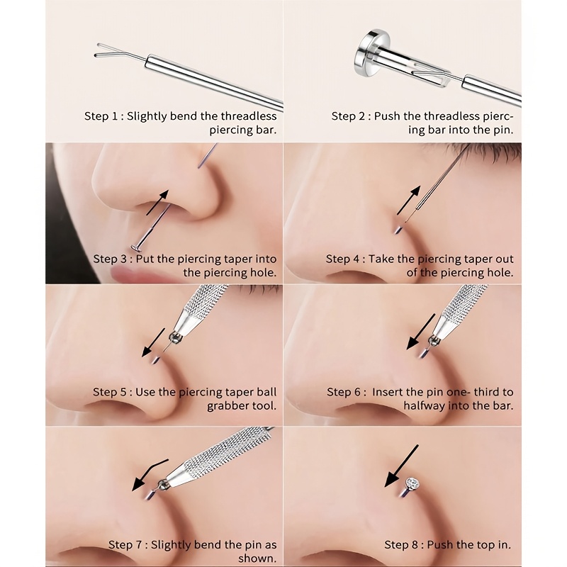 Piercing Taper Ball Grabber Tool for Changing Jewelry